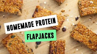 Homemade Protein Flapjacks  SO VEGAN [upl. by Ethben]