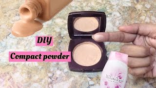 DIY compact powder  Make your own compact powder or pressed powder at home easily [upl. by Notgnirrab]