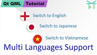 Qt QML Tutorial 4  Multi Languages Support [upl. by Teerell]