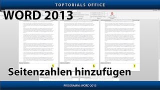 Seitenzahl  Seitennummer hinzufügen Microsoft Word [upl. by Sairu193]