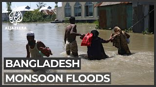 Nearly onethird of Bangladesh affected by monsoon floods [upl. by Mast101]