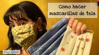 Mascarilla de tela paso a paso [upl. by Ydnir]