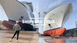 ABOARD WITH JORD dry dock shipyard tour [upl. by Eylrahc]