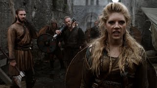 Vikings  Ragnar raids a small Village amp Church  Lagertha kills Knut 1x4 Full HD [upl. by Atiugal264]