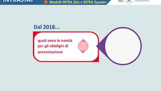 Intrastat  Novità 2018 [upl. by Coreen300]