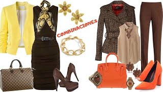 COMBINACIONES ELEGANTES CON CAFE✨ COMO COMBINAR EL COLOR CAFE🤍 OUTFITS CON CAFE🎀OUTFTIS WITH COFFEE [upl. by Attenra582]