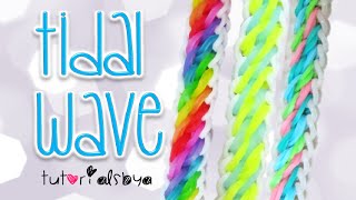 NEW Tidal Wave Rainbow Loom Bracelet Tutorial  How To [upl. by Aipmylo]