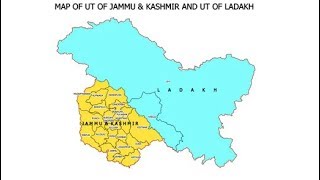 New Map Of India Shows Union Territories Of Jammu And Kashmir Ladakh [upl. by Nylaehs]