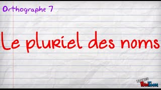 le pluriel des noms [upl. by Acsot44]