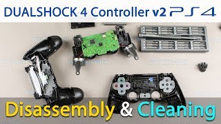 PS4 DualShock v2 controller disassembly and repair buttons cleaning [upl. by Leuqram78]