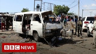 Somalia Dozens killed in Mogadishu attack  BBC News [upl. by Nagud]