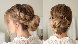 French Braid Low Bun  Missy Sue [upl. by Erhart]