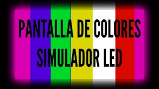 PANTALLAS LED DE COLORES  Simulador Led  NEON ✨ 10 Horas [upl. by Haley]