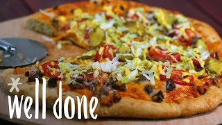 How to Make Cheeseburger Pizza  Recipe  Well Done [upl. by Naitsirt353]