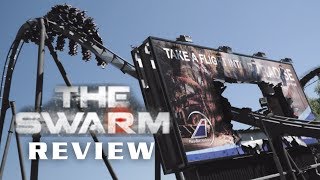 The Swarm Review Thorpe Park BampM Wing Coaster [upl. by Ahserkal]