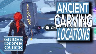 Genshin Impact Ancient Carving Locations [upl. by Semmes]