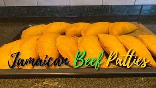 How To Make Jamaican Beef Patties  StaceyB kitchen [upl. by Ecirtnas]