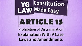 Article 15  Constitution of India [upl. by Keane4]