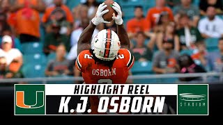 Miami WR KJ Osborn Highlight Reel  2019 Season  Stadium [upl. by Buyers]