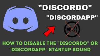 How to Disable the Discord Startup Sound Discordo  Discordup  Discordapp [upl. by Nnairb524]