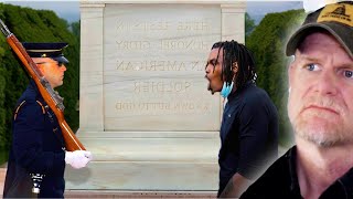 Never Disrespect Sentinels at Tomb of the Unknown Soldier  Marine Reacts [upl. by Omixam890]