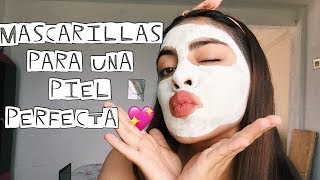 3 MASCARILLAS CASERAS PARA UNA PIEL PERFECTA  Denisse Uff [upl. by Nosliw]