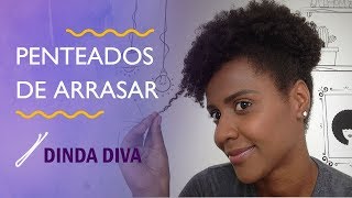 Penteados para Festa  Cabelo curto e crespo [upl. by Rowney740]