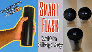 Flask With LED Temperature Display Smart Water Bottle [upl. by Itsuj]