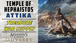 Temple of Hephaistos Attika  Loot amp War Supply Location  ASSASSINS CREED ODYSSEY [upl. by Jaal]