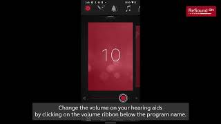 Change program and control volume through ReSound Smart 3D™ app on an Android™ device [upl. by Nylsaj]