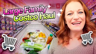 LARGE FAMILY COSTCO HAUL [upl. by Eustache]