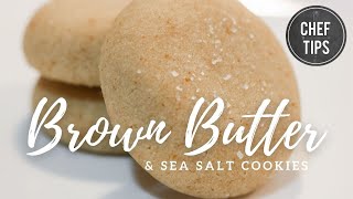 Brown Butter Sea Salt Cookie Recipe [upl. by Hyo]