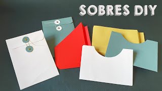 📚 Cómo Hacer BOLSILLOS o SOBRES para CUADERNOS 💛  Regalo 📦 3 PLANTILLAS [upl. by Flann]