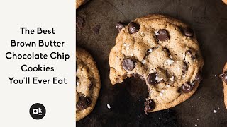 The Best Brown Butter Chocolate Chip Cookies Youll Ever Eat [upl. by Maynord]