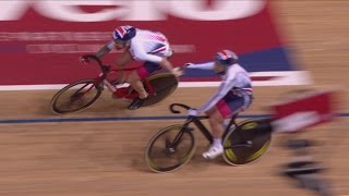 Mens Madison Race  Track Cycling World Championships  London England [upl. by Ogeid403]