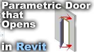 Parametric Door that Opens in Revit Tutorial [upl. by Yevrah]