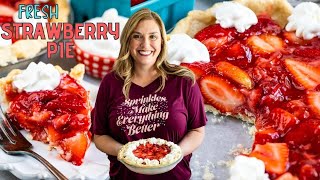 Fresh Strawberry Pie Recipe [upl. by Asiral]