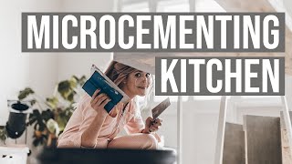 covering the kitchen with carament microcement  Casa Cozy  MIKUTA vlog 48 [upl. by Eiramanna]