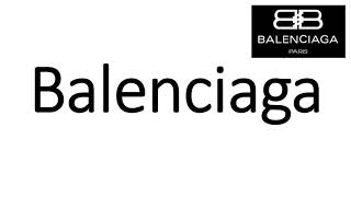 How to Pronounce Balenciaga CORRECTLY [upl. by Llemor]