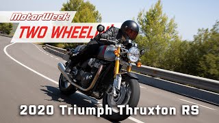 2020 Triumph Thruxton RS  MotorWeek Two Wheelin [upl. by Konikow86]