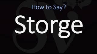 How to Pronounce Storge CORRECTLY LOVE Meaning amp Pronunciation [upl. by Ennalyrehc]