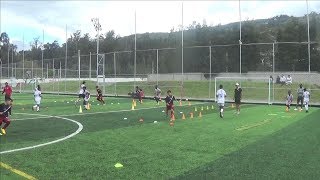 Entrenamiento de Fútbol Juvenil  Coordinación  Espacio reducido  Técnica y Velocidad [upl. by Ymer]