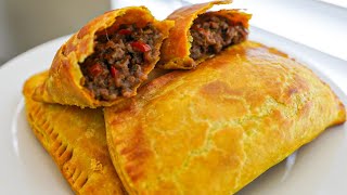 How To Make Jamaican Beef Patties At Home [upl. by Ahseiym]