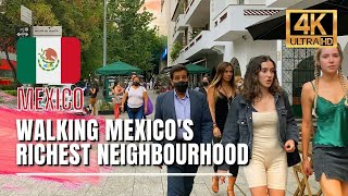 🇲🇽 Mexico City Walking Tour  Polanco Mexico City Luxury Neighbourhood 4K HDR  60fps [upl. by Norahc844]