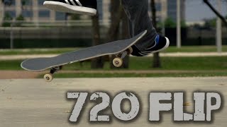 Flatground 720 Flip Slow Motion [upl. by Atined]