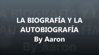 Biografía y autobiografía [upl. by Kram950]