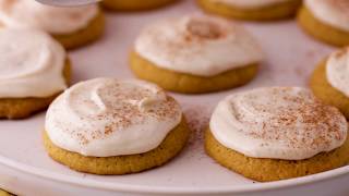 Pumpkin Cookies with Browned Butter Frosting  Betty Crocker Recipe [upl. by Audwen]