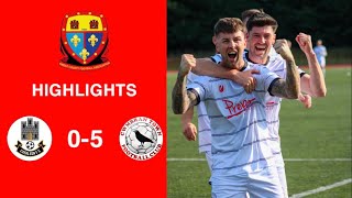 Caerleon 05 Cwmbrân Town  Gwent FA Senior cup  Quarter final highlights [upl. by Yerrok]