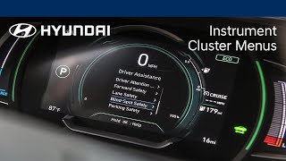 Instrument Cluster Display  IONIQ  Hyundai [upl. by Dahraf]