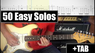 50 Easy Guitar Solos  TAB [upl. by Ai460]